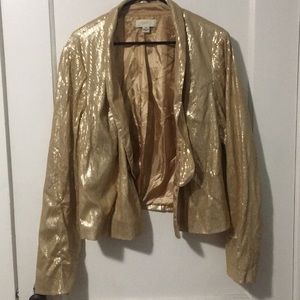 Gold Sequins Blazer